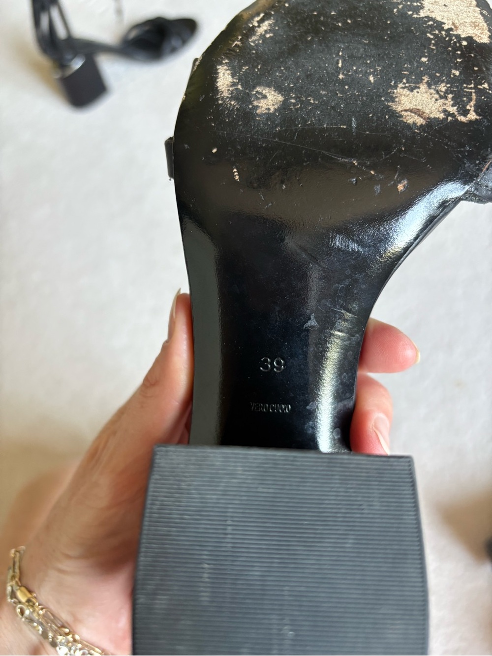 Alexander Wang Black Cage Strap Block Heel Sandals - Picture 6 of 8